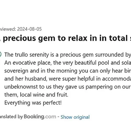 Trullo Serenita With Relaxing Private Pool Area * Martina Franca
